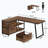 Versatile L-Shaped Office Desk with Drawers