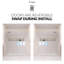 Porte de douche coulissante simple sans cadre en verre brossé de 3/8 po x l 56 po x H 60 po Radiance-134438193