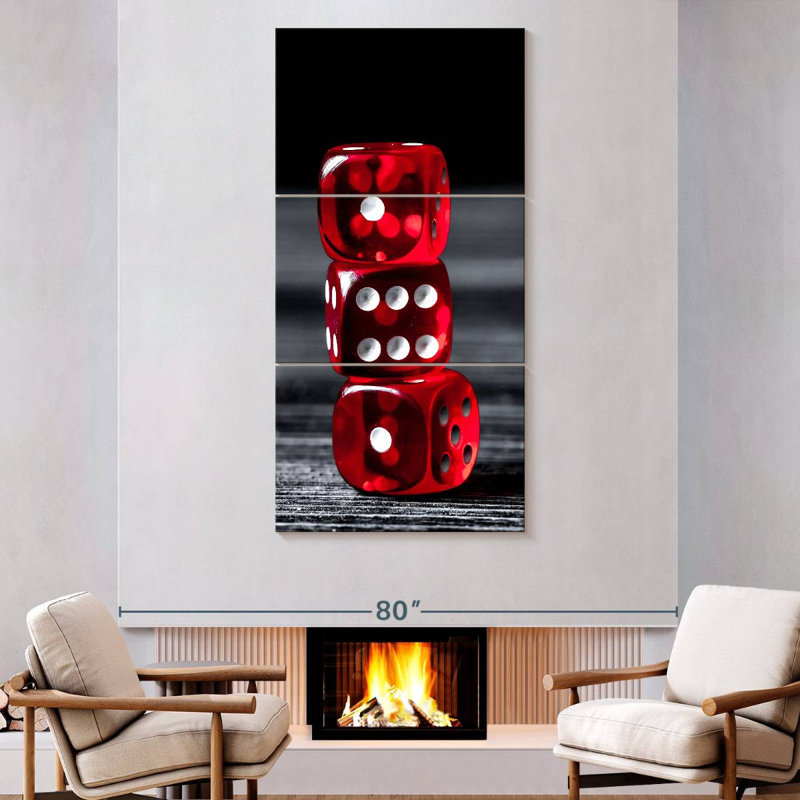 Dice, 80" H x 39" W