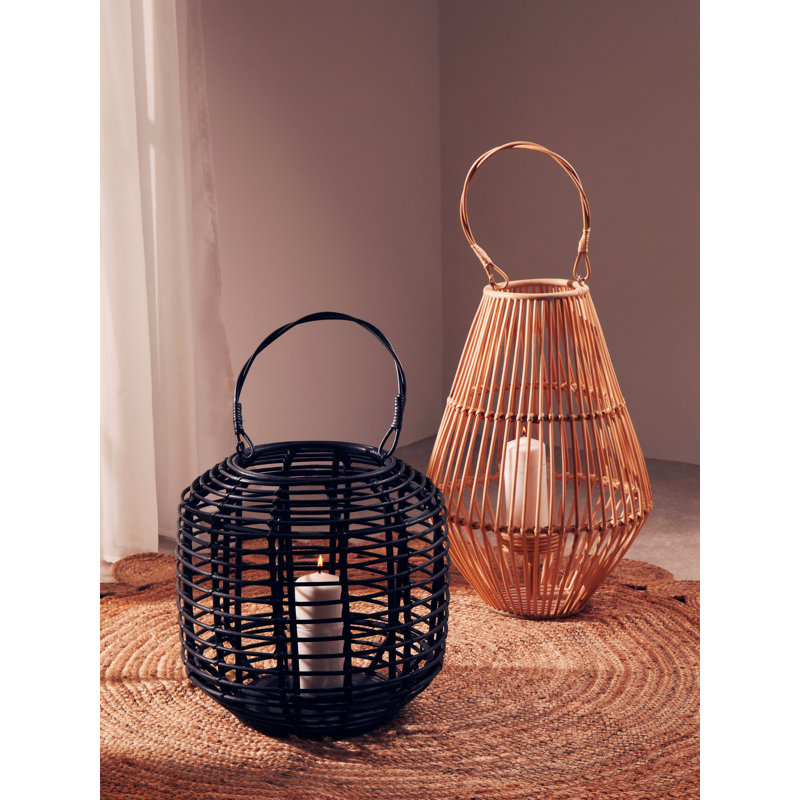 Bourbeau Wicker Tabletop Lantern