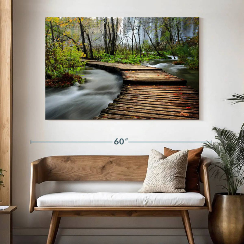 Alvord Forest River Wood Trail, H 34 po x l 51 po