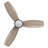 52" DC Motor Pull-chain 3 Blades Ceiling Fan with Light, Downrod-665283143