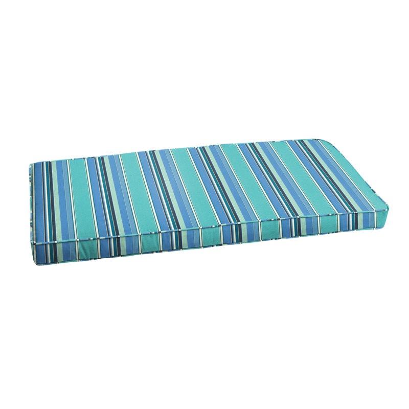 Coussin de banc sunbrella d’intérieur/d’extérieur à rayures