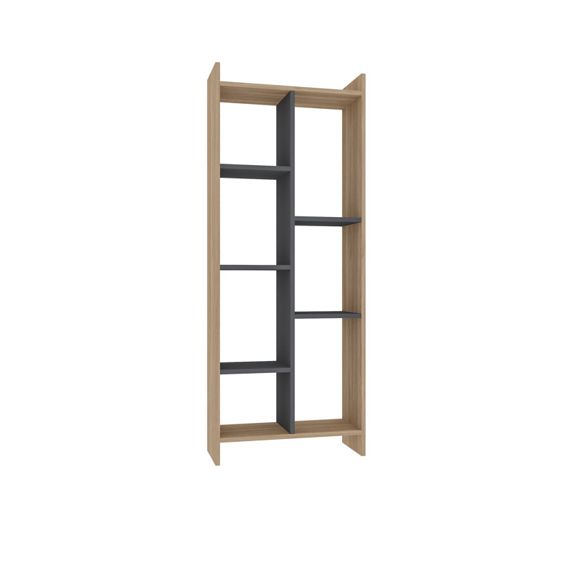 Gjylnaze Bookcase, Oak/Anthracite