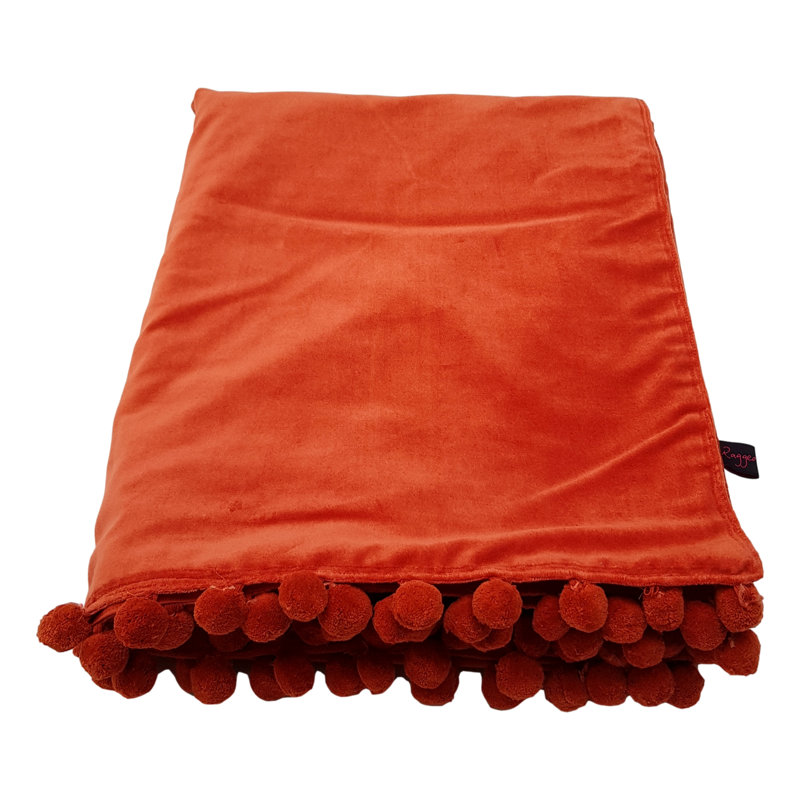 Reith Throw Blanket, Burnt Orange