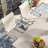 6-Person Rectangular Patio Dining Set With 360° Swivel PVC-coated polyester Chairs-940152564