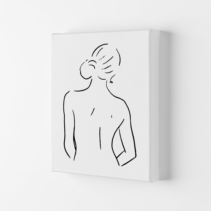 Body Sketches IV - Female - Print, No Framed, 59.4 cm H x 42 cm W x 4 cm D, Wrapped Canvas