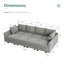 Canapé modulaire en U avec repose-pieds Coss-71563824