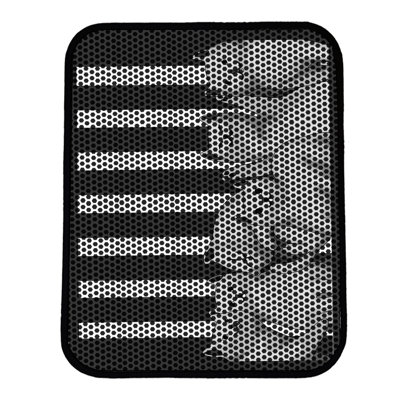 Tapis pour litière de qualité supérieure, 18 po x 24 po | 50% PVC / 50% polyester, lavable à la machine et passer l'aspirateur | Conception durable et facile à nettoyer pour les propriétaires d'animaux de compagnie | Protégez vos planchers des dégâts de la litière