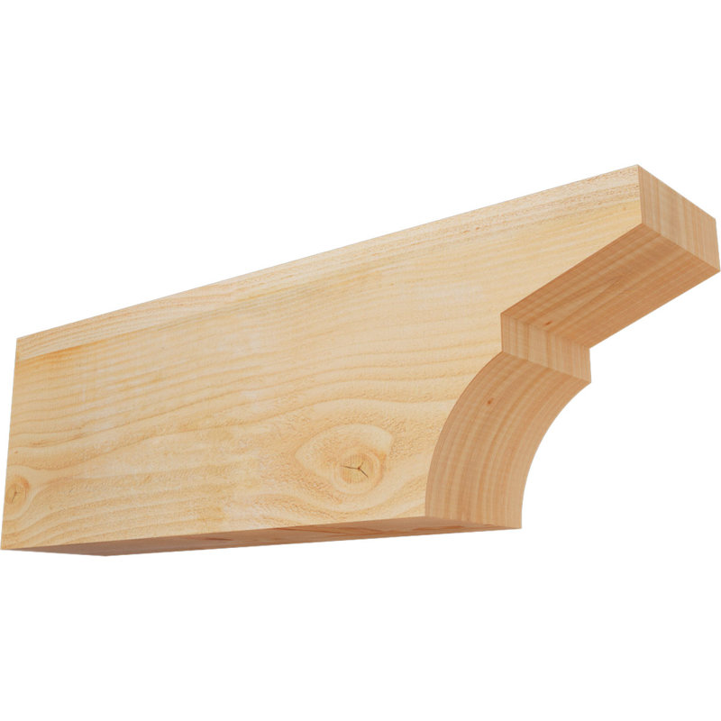 6"W x 10"H x 32"L Monterey Rough Sawn Rafter Tail, Douglas Fir, 10" H x 32" W x 6" D, Douglas Fir
