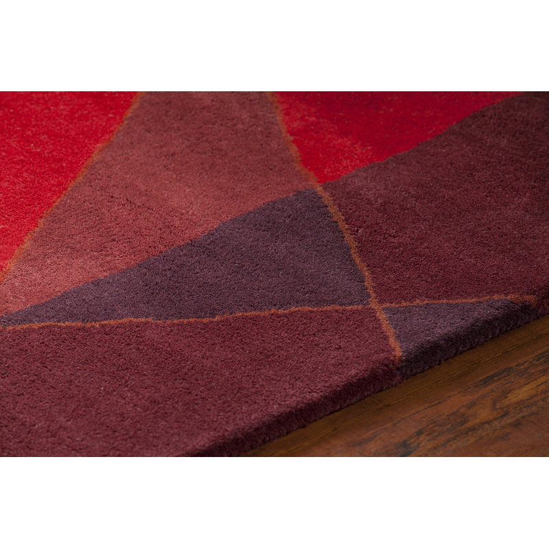 Deanna Wool Abstract Indoor Rug, Round 7'9"