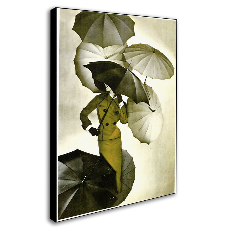 « parasol », art mural sur toile tendue, H 19 po x l 14 po