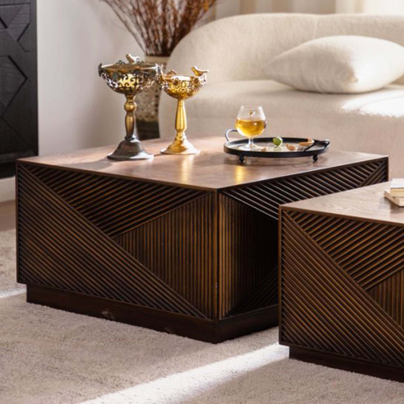 Table basse carrée moderne sans combinaison