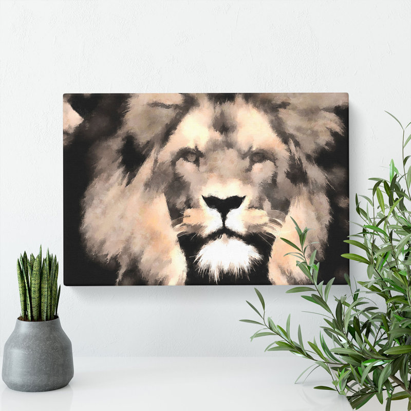 Lion - Wrapped Canvas, 40cm H x 60cm W x 3cm D