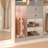 71'' - 110'' W Closet System with Wooden Drawers and Hanging Rods-1538658820