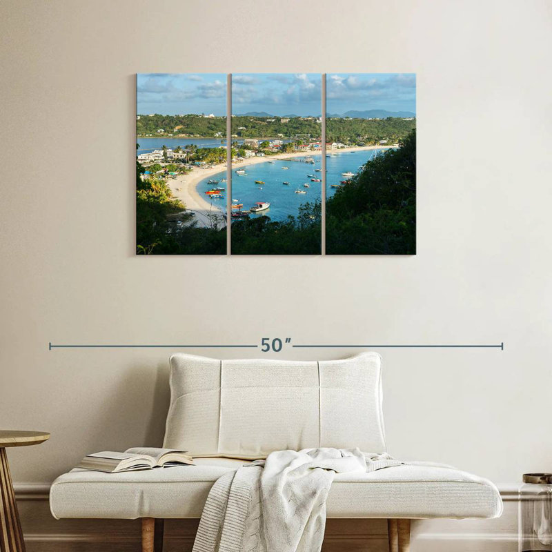 Busy Anguilla Bay, H 24 po x l 38 po