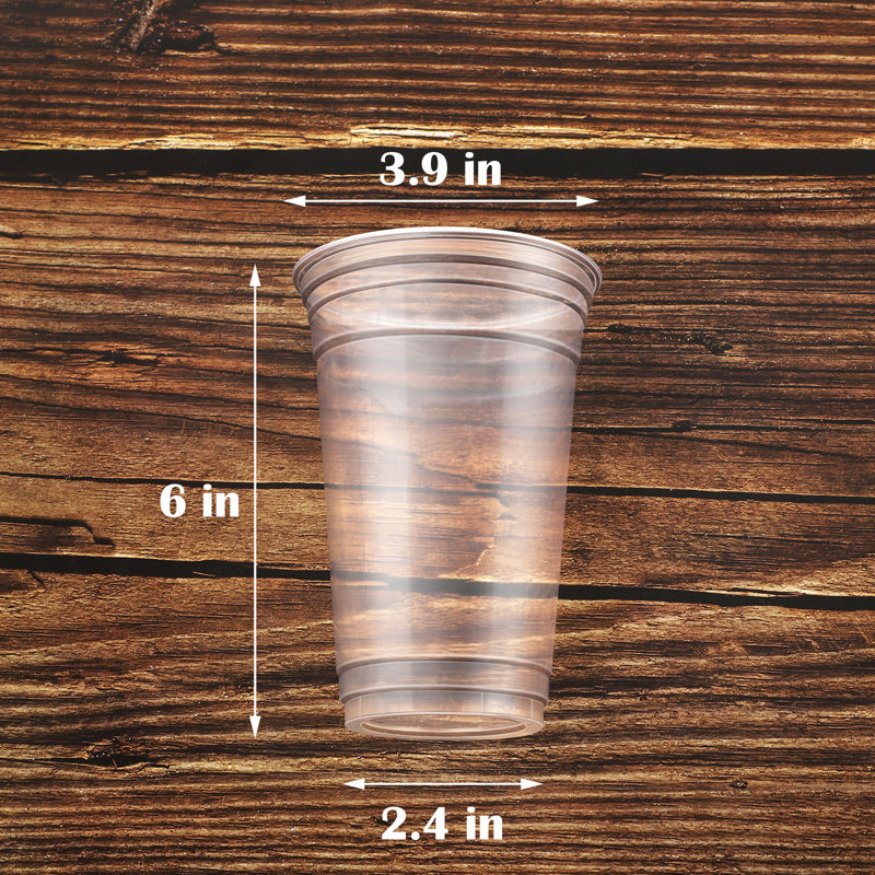 Gobelets en plastique transparents jetables 24 oz