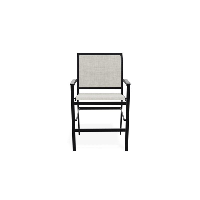 Chaise de café empilable en aluminium Bazza, Noir, Ella