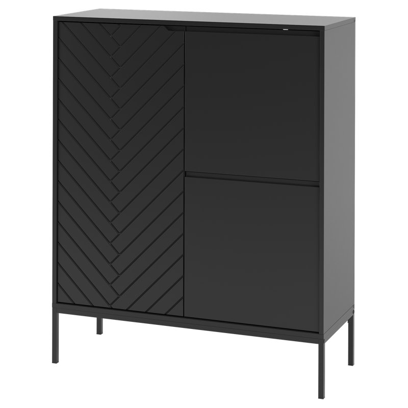 Annyka Square Accent Chest, Black