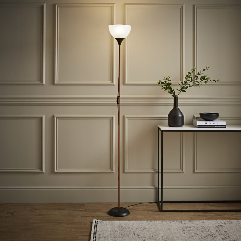 Aysel 180cm Torchiere Floor Lamp, No, Copper