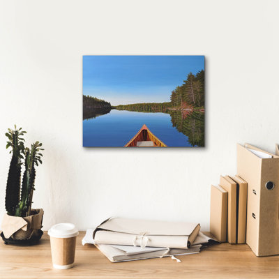 «Spider Lake Paddle» par Kenneth M Kirsch, art mural sur toile, 16 po x 12 po