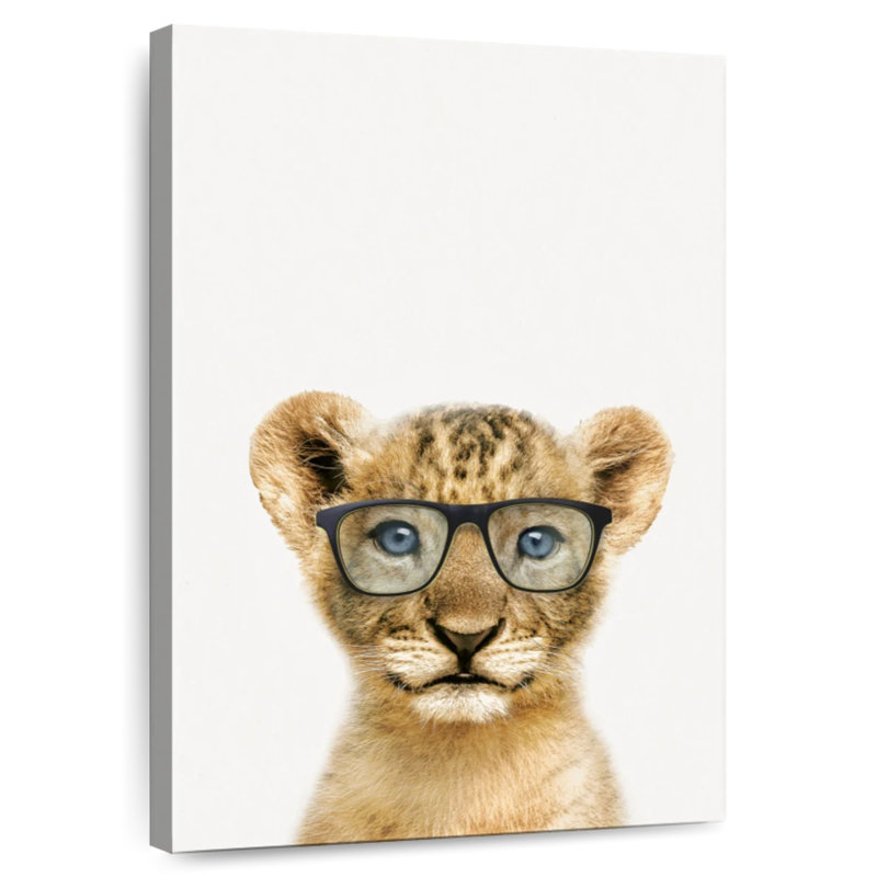 Lion à quatre yeux, H 24 po x l 16 po