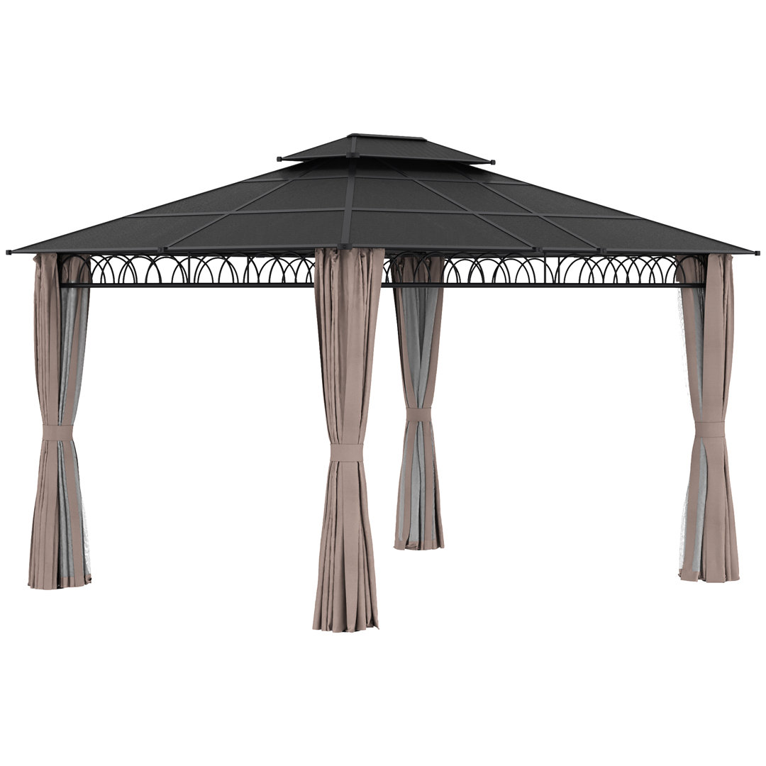 Brinnly 3.5m W x 3m D Metal Patio Gazebo