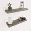 Ensemble de tablettes flottantes en bois massif 2 pièces Acacia-2144228508-2144563205