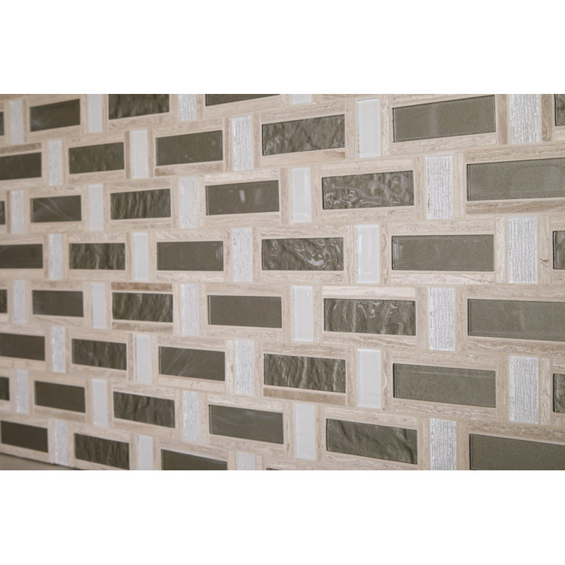 12'' x 12'' Basketweave Mosaic Tile