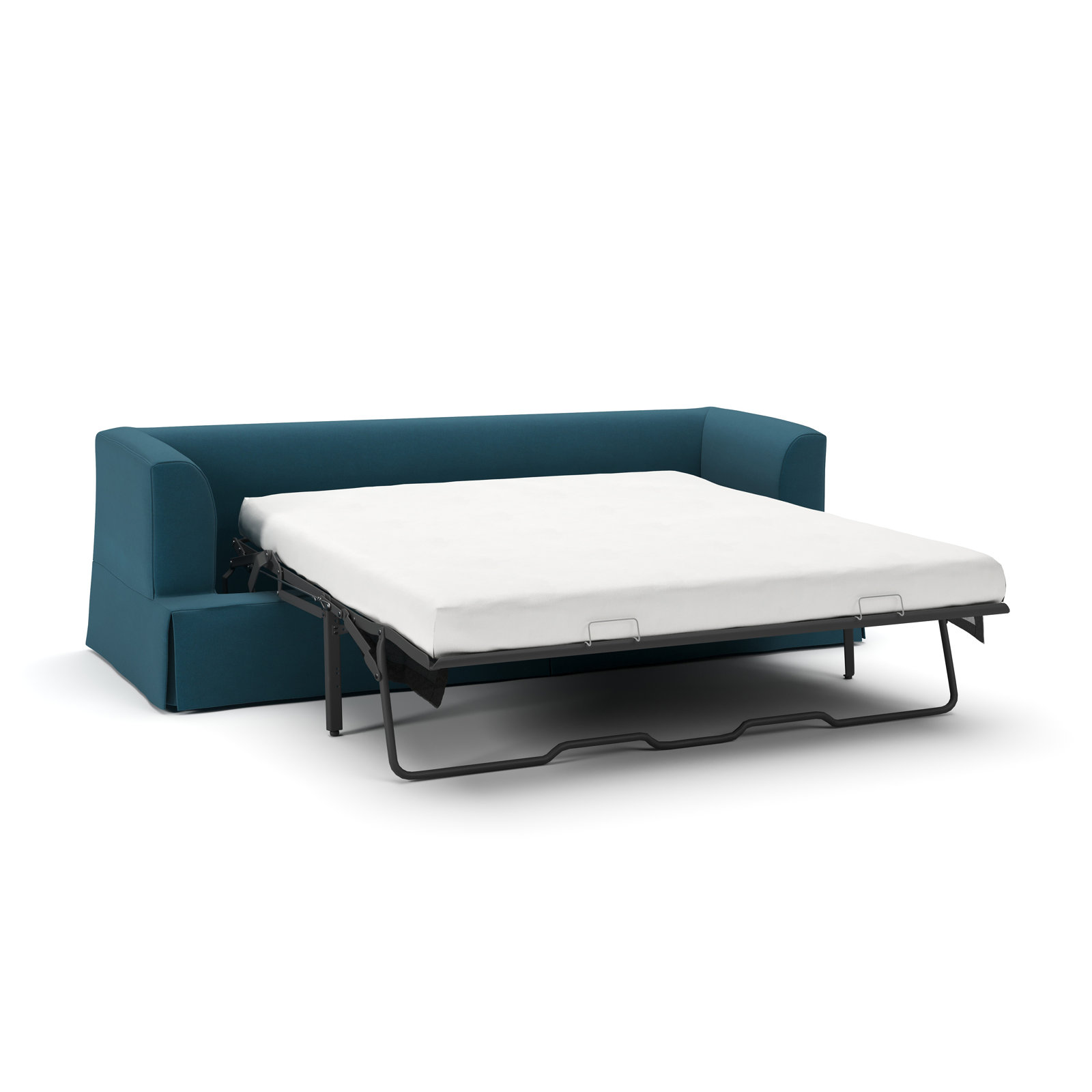 Lucia 92.5'' Upholstered Sofa, Bayou Midnight Canvas