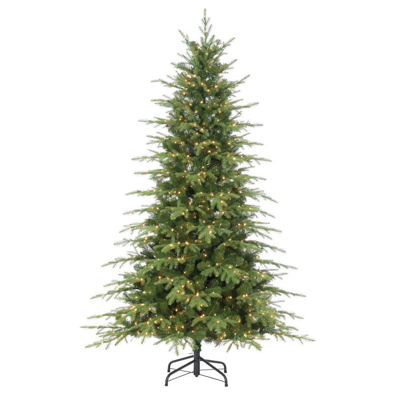7.5' Lighted Artificial Pine Christmas Tree