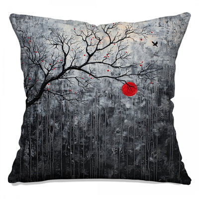 Branch Throw Pillow, Nature Double Sided Pillows