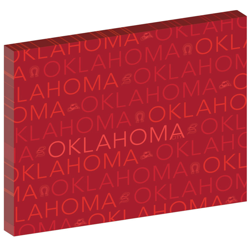 «Oklahoma City Oklahoma», impression sur toile tendue, H 30 po x l 40 po x P 1,5 po