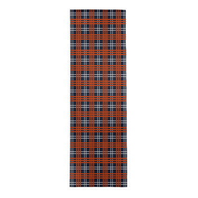 Tapis à carreaux bleu