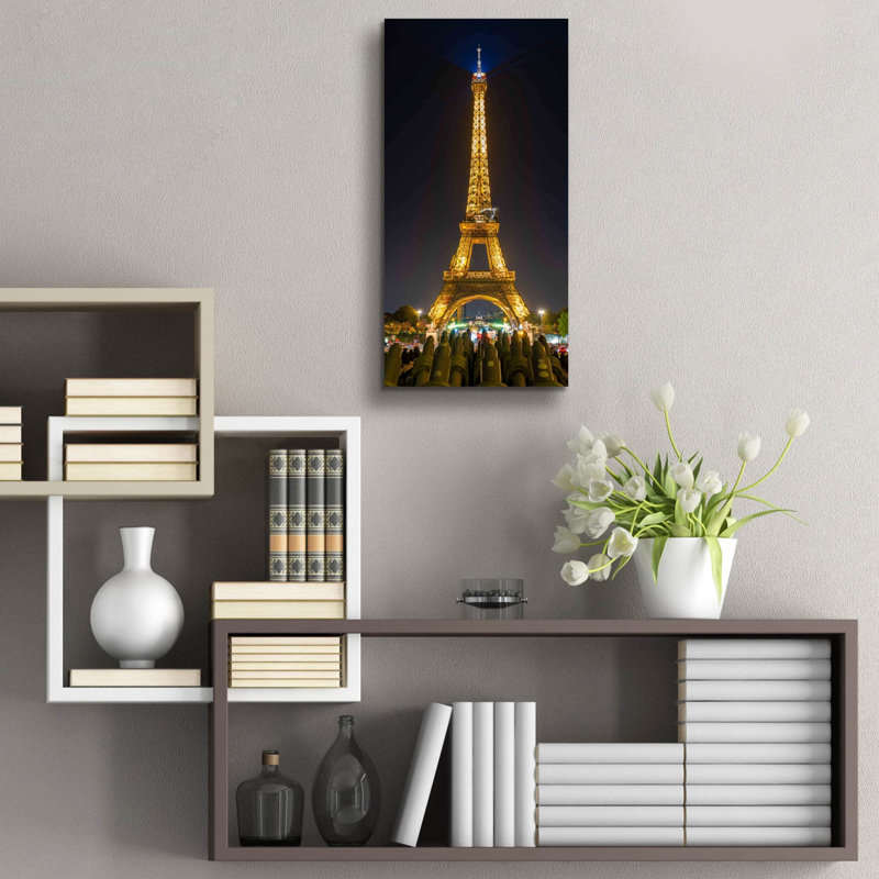 'Paris - Eiffel Tower At Night' by Epic Portfolio Acrylic Glass Wall Art