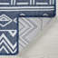 Tapis d'intérieur / extérieur bleu marine / blanc Farrington Gurney-1458199060