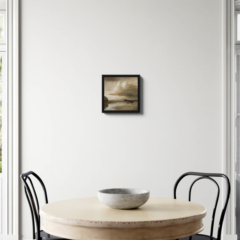«Lake Park Print» par Dan Hobday, art, H 12 po x l 12 po, Non, Toile avec cadre flottant noir