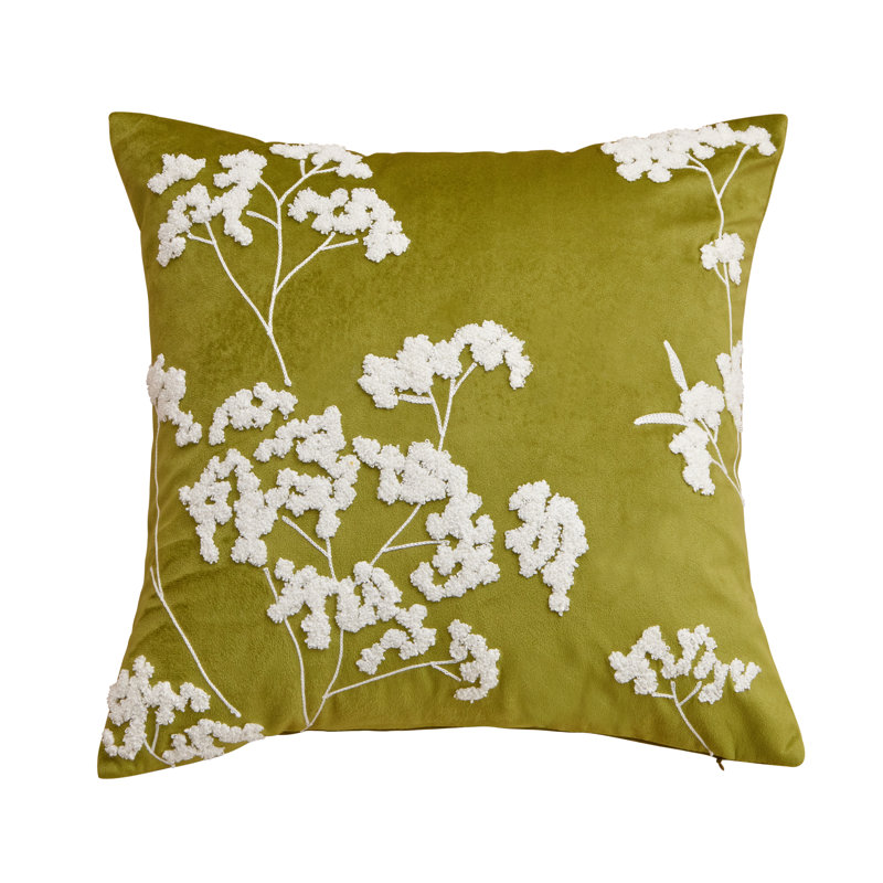 Coussin pour bébé, Vert, Carré, H 18 po x l 18 po