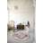 Red Themed Multicolored Traditional Motif Patterned Woven Base Round Decorative Carpet-670597048