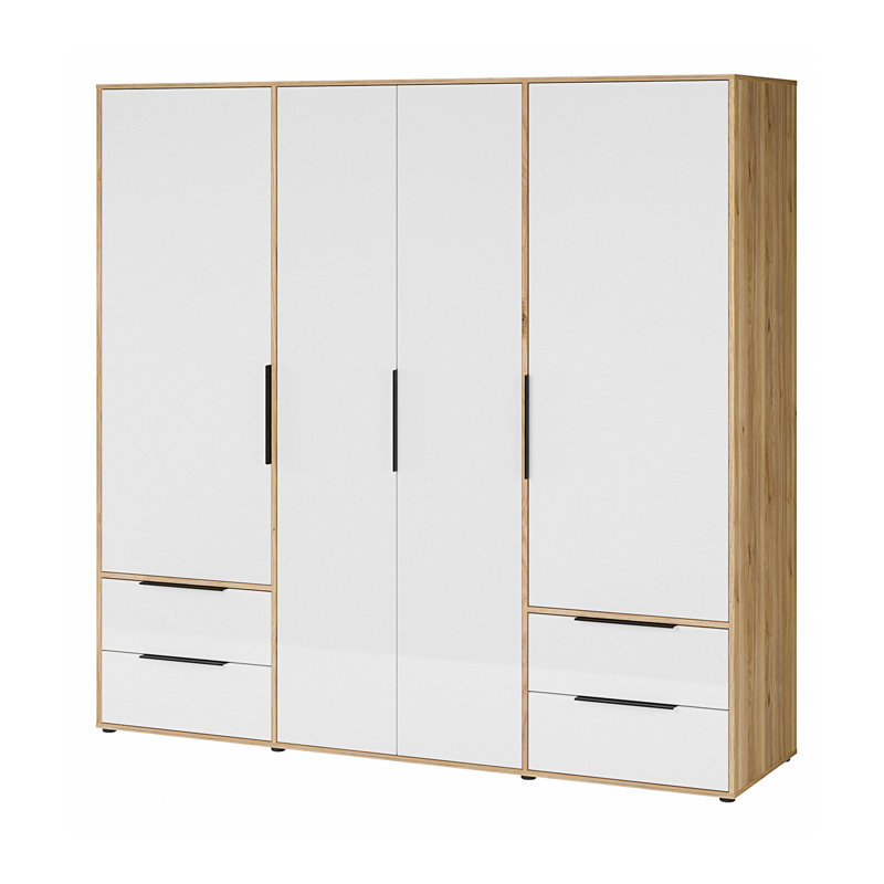 ORKNEY 4 Door Manufactured Wood Wardrobe