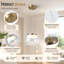 1 - Light Modern Gold Glass Height-Adjustable Kitchen Island Pendant 