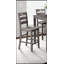 Grey Finish 5-Piece Counter Height Dining Set With Slat Back Chairs, For Modern And Traditional Homes-798072899