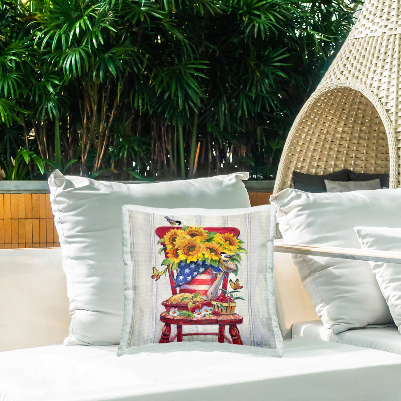 Coussin Patriot Porch Still Life