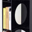 Armoire d'angle en acrylique noir et blanc