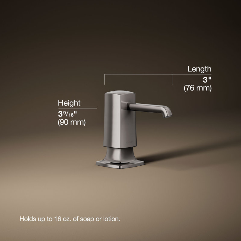 Graze Soap/Lotion Dispenser, Titanium
