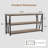 55" Wooden Fluted Console Table, 3-Tier Sofa Table for Entryway & Living Room Behind Couch-84321371
