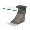 Juergen Glass Top End Table