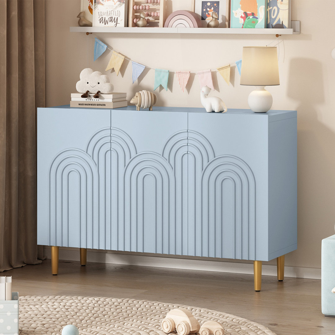 Sirgio 47.2'' Sideboard Buffet Cabinet with 3 Doors for Kitchen, Hallway, Living Room Mercer41 