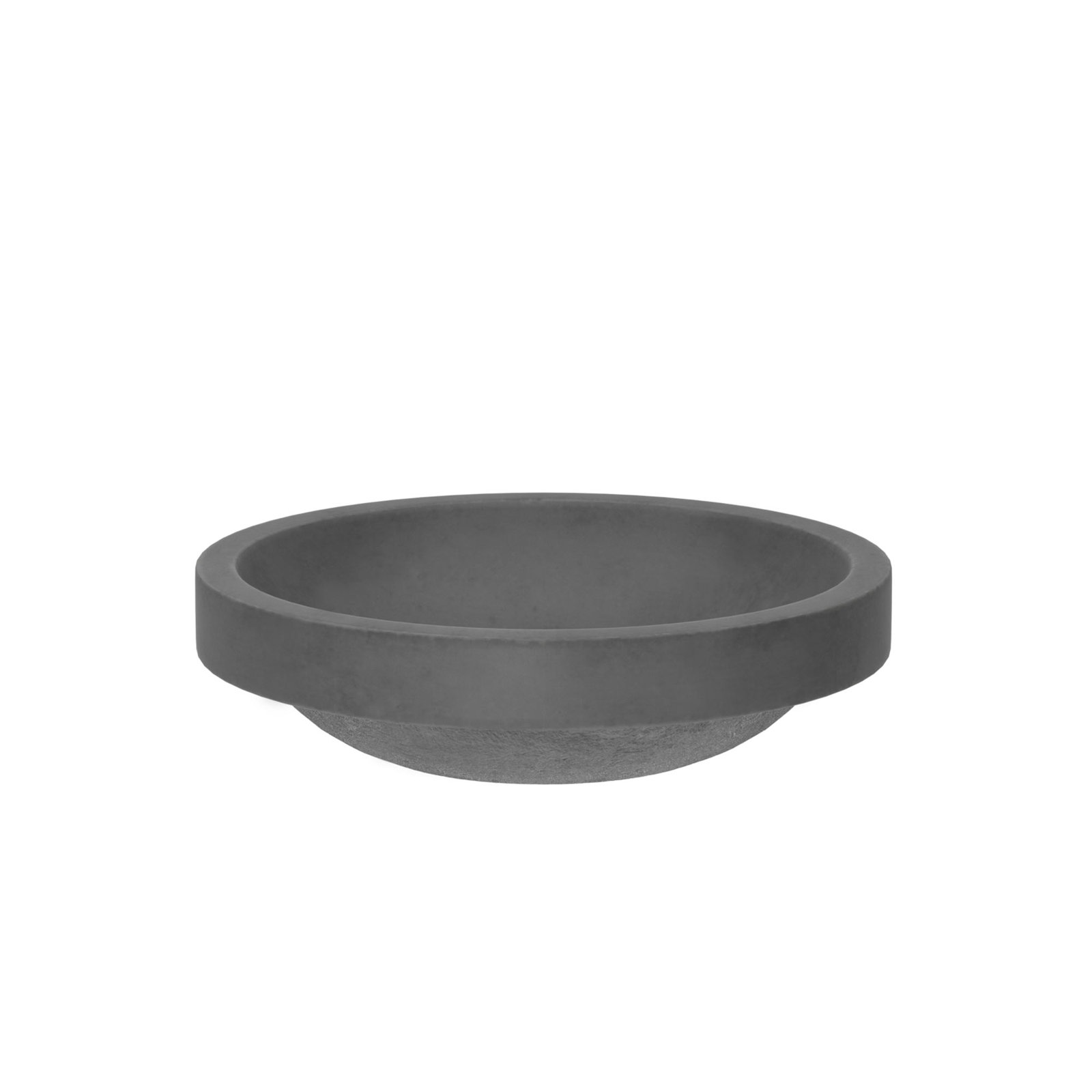 Tolosa NativeStone Concrete Oval Dual-Mount Bathroom Sink, Slate