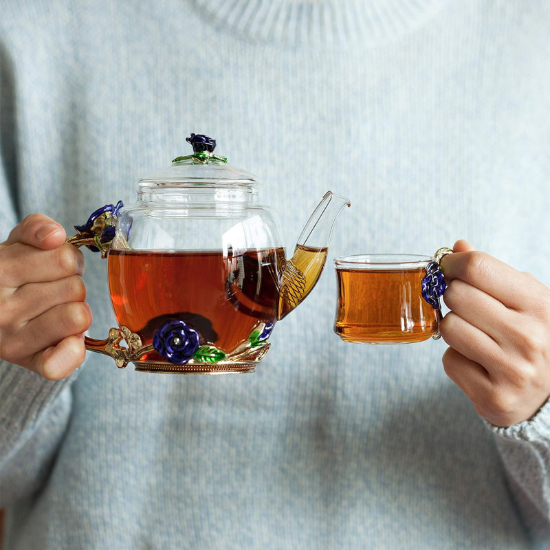 8 oz. Théière en verre